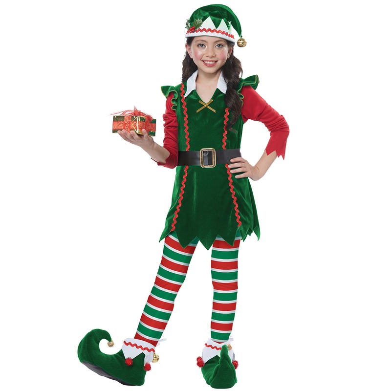 Festive Elf Child Costume X-Small
