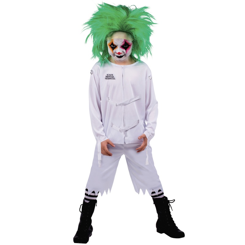 Psych Ward Clown Child Costume X-Small