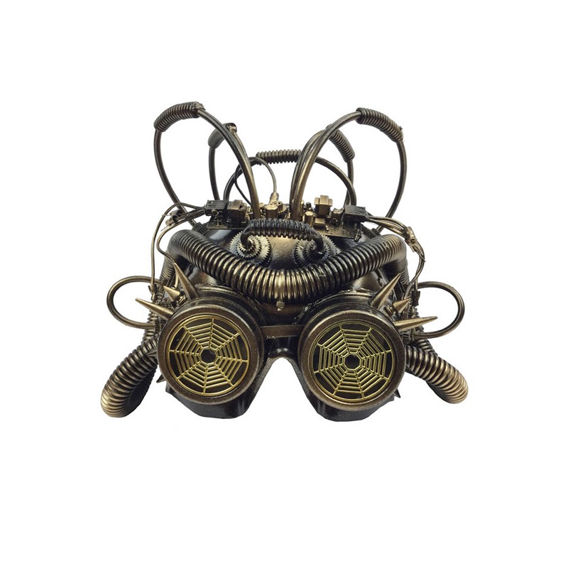 Steam Powered Helmet Mask (Gold) Standard