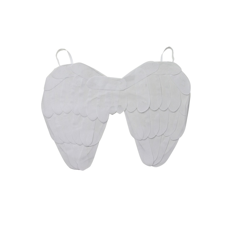 18-Inch Non-Feathered Wings (White) Standard