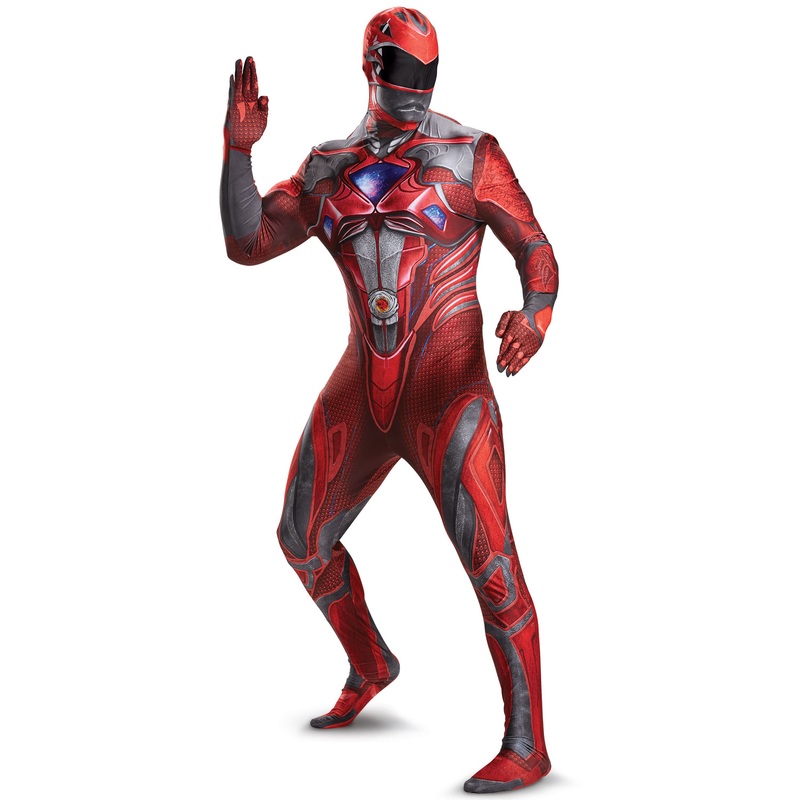 2017 Red Ranger Bodysuit Adult Costume Medium (38-40)