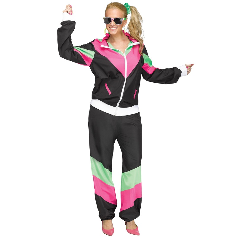80s Female Track Suit Adult Costume Small/Medium