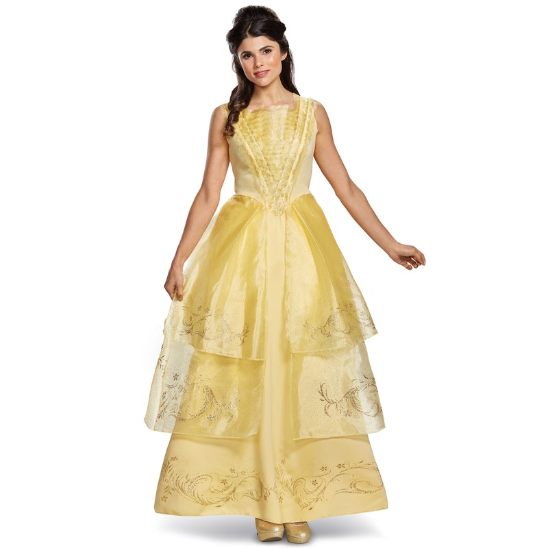 Belle Ball Gown Deluxe Adult Costume Small (4-6)