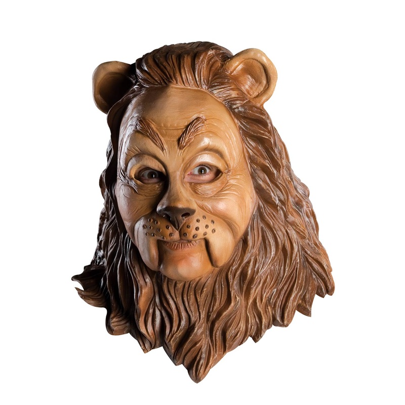 Cowardly Lion Overhead Latex Adult Mask Standard