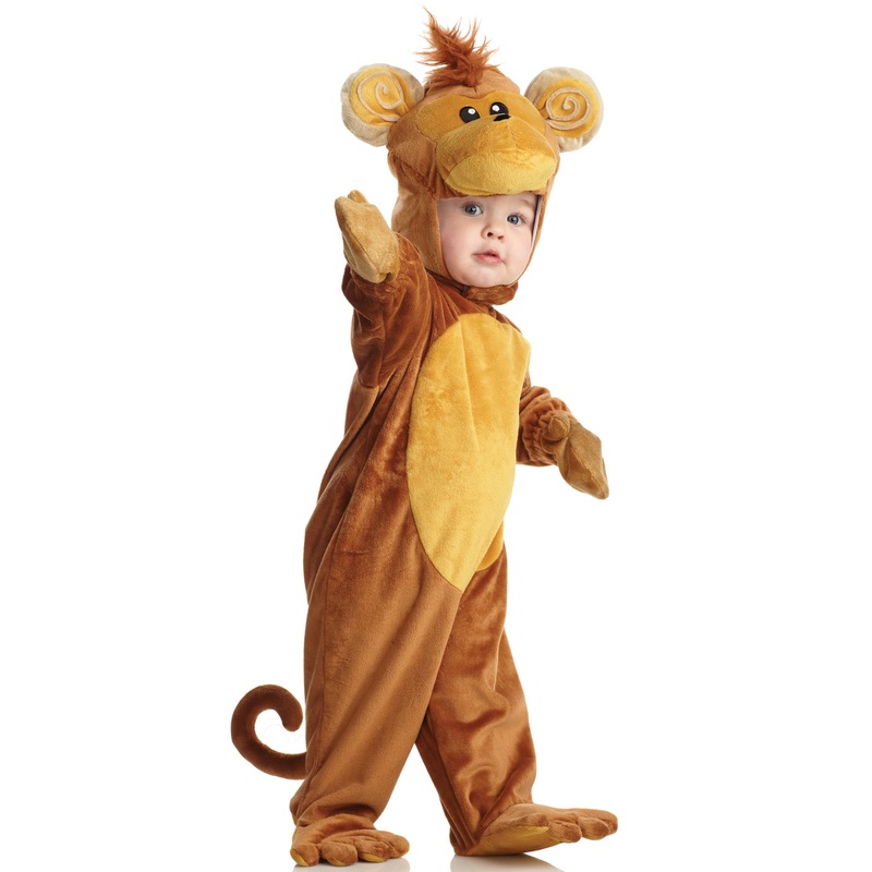 Cuddly Monkey Toddler Costume Small