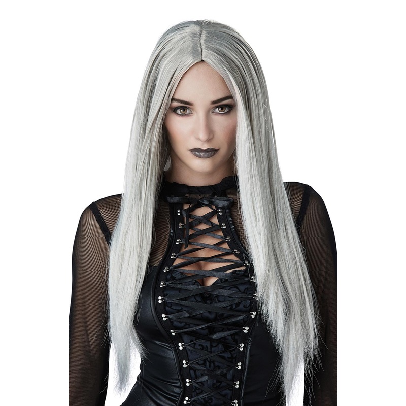 Grey Gothic Matriarch Adult Wig Standard