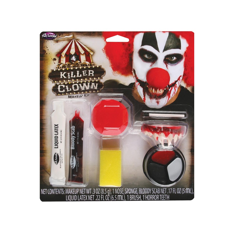 Killer Clown Makeup Kit Standard