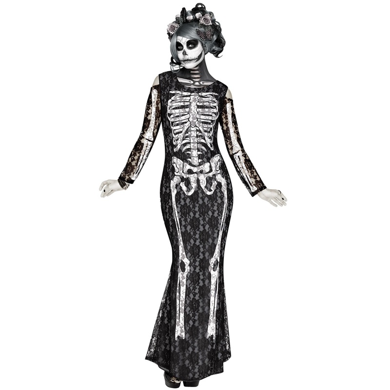 Lacy Bones Adult Costume Small