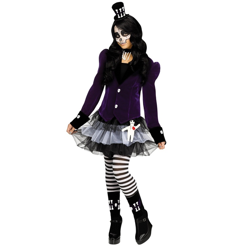 Voodoo Witch Child Costume Medium