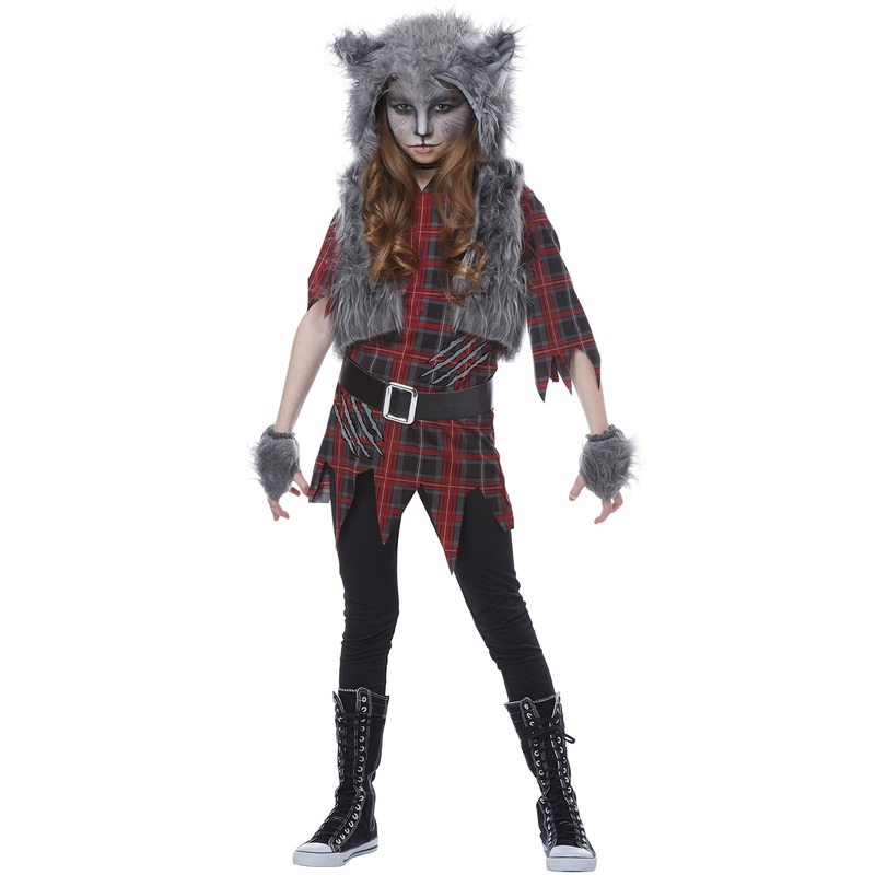 Werewolf Girl Child Costume Small