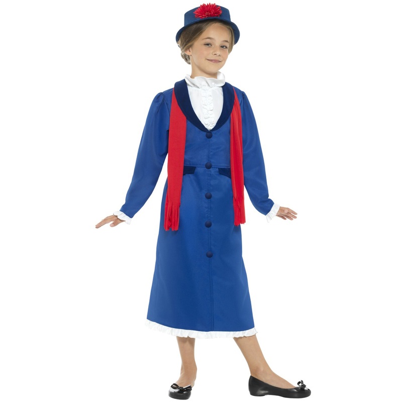 Victorian Nanny Child Costume Small