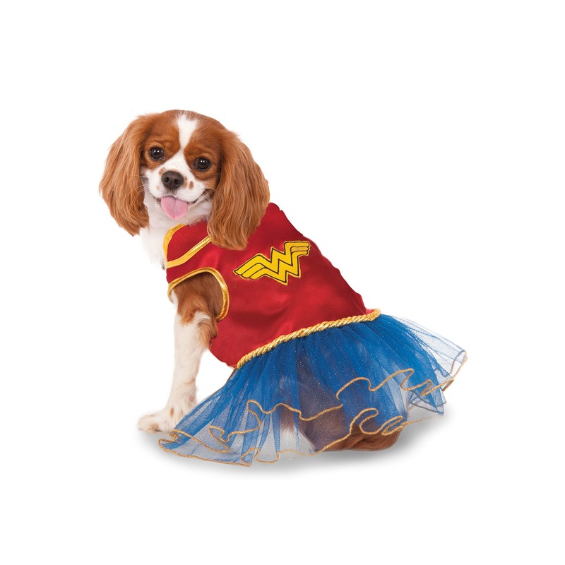 Wonder Woman Tutu Dress Pet Costume X-Small