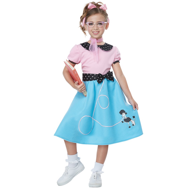 50's Sock Hop Dress Child Costume X-Small
