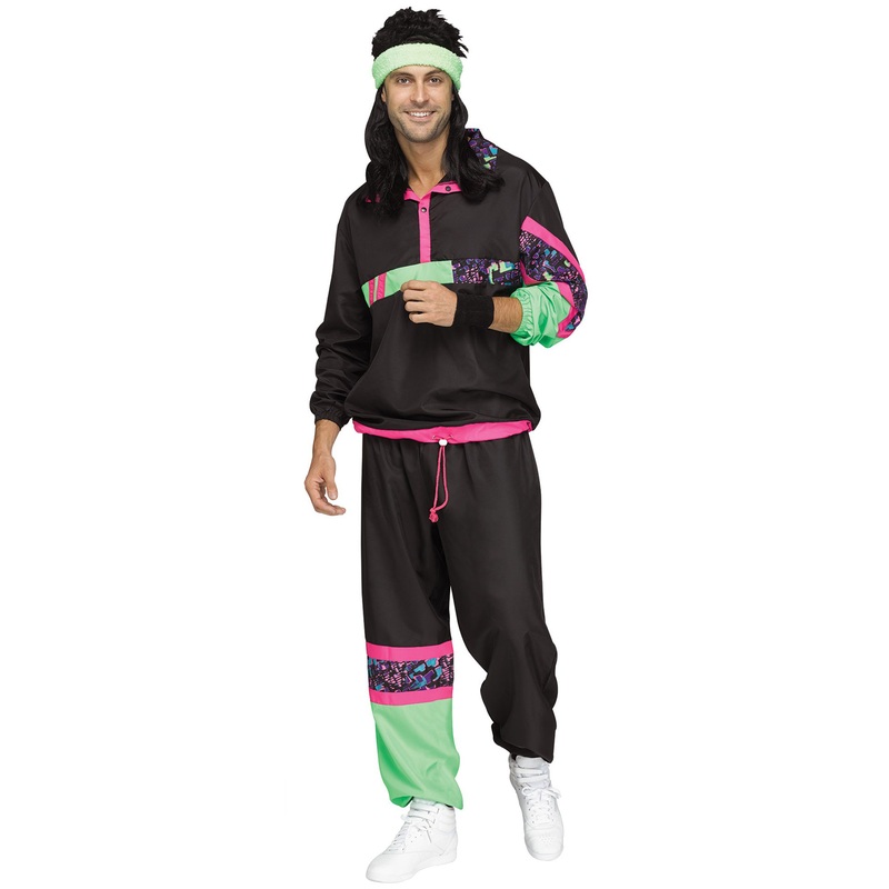 80s Male Track Suit Adult Costume Standard