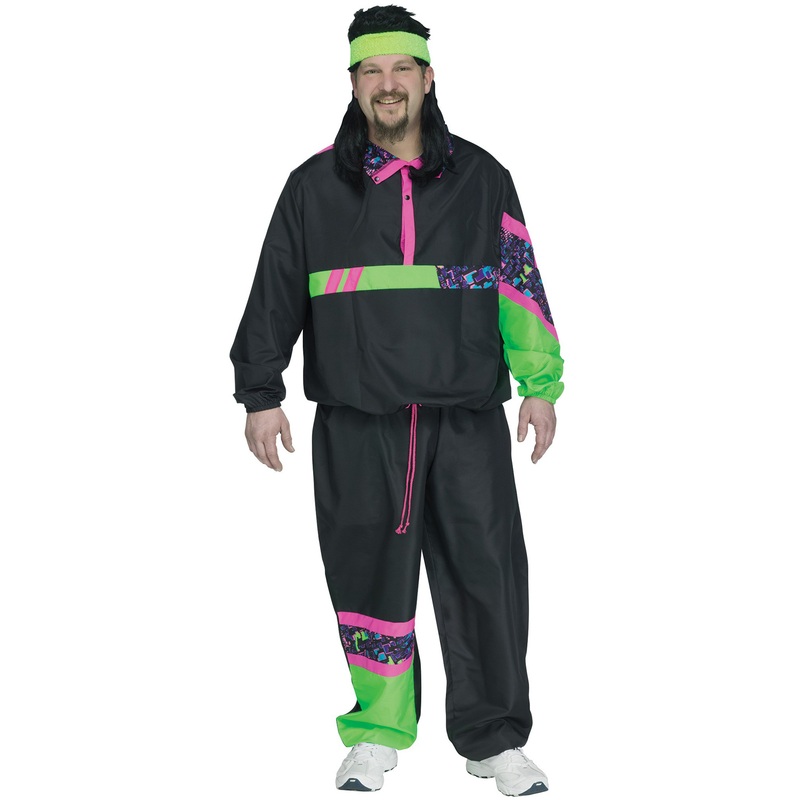80s Male Track Suit Plus Size Costume Plus Size
