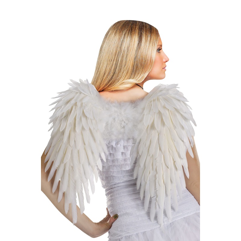Angel Feather Wings (White) Standard
