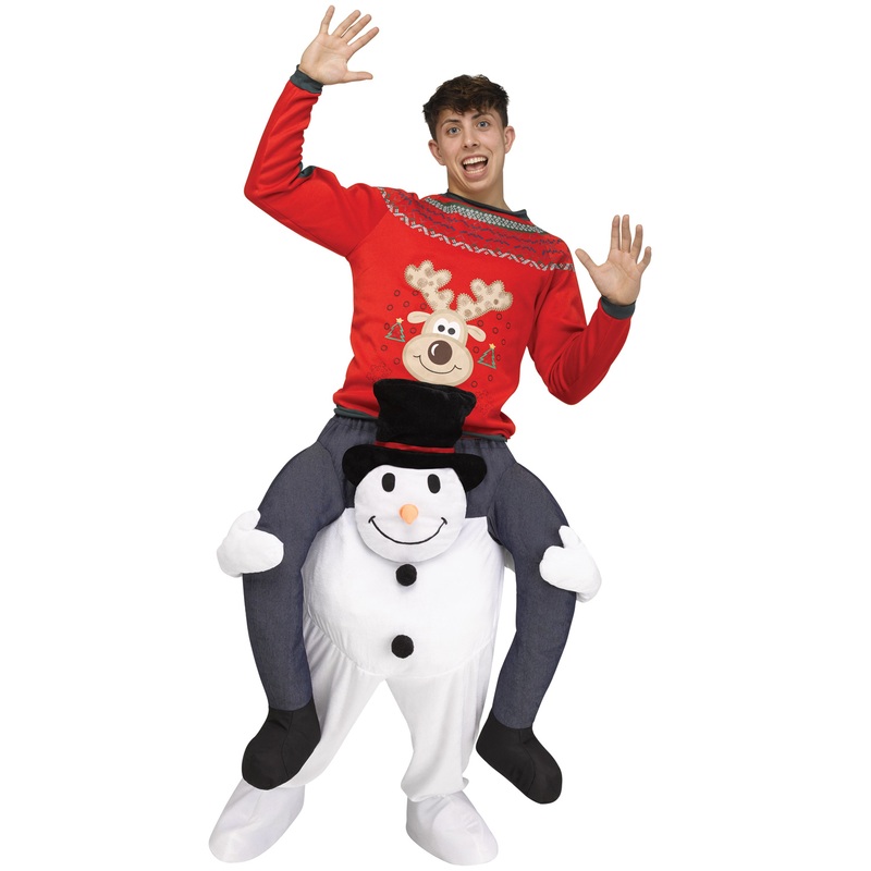 Carry Me Snowman Adult Costume Standard