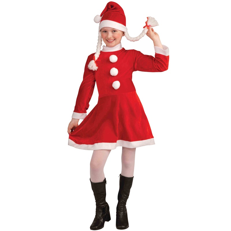 Lil Miss Santa's Helper Child Costume (Small) Small