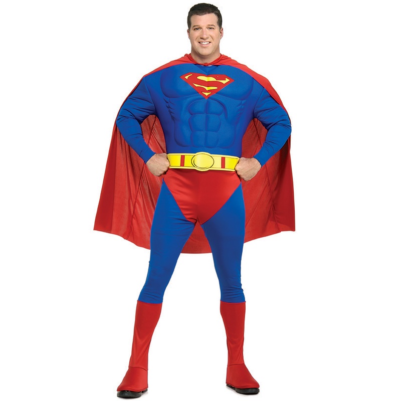 Superman Deluxe Muscle Chest Plus Size Costume Plus Size