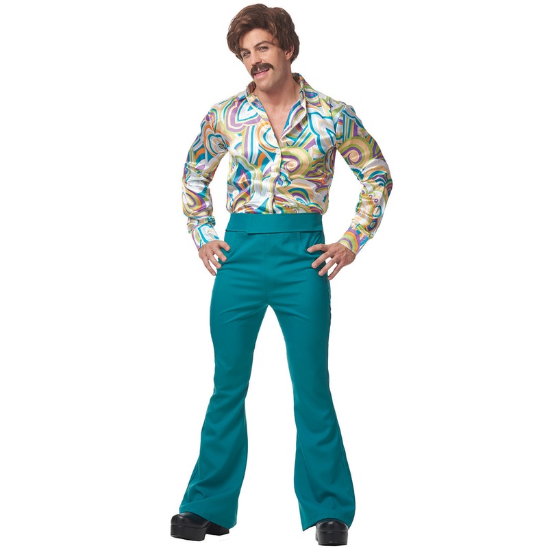 70's Dude Adult Costume (Green) Standard