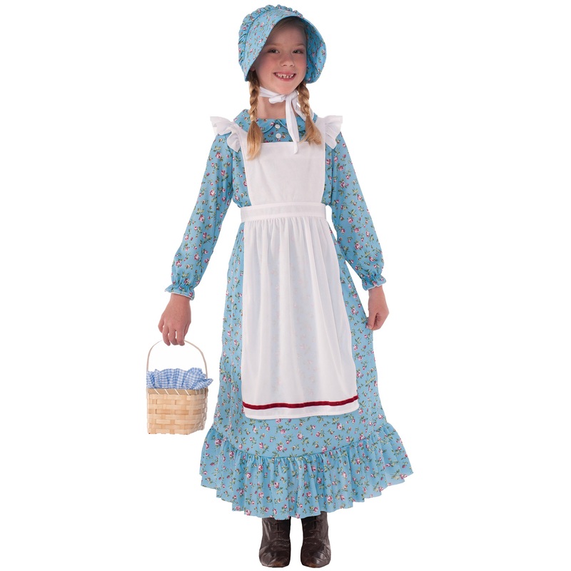 American Pioneer Girl Child Costume (Large) Large