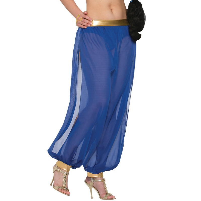 Belly Dancer Harem Pants Adult Costume (Blue) Standard