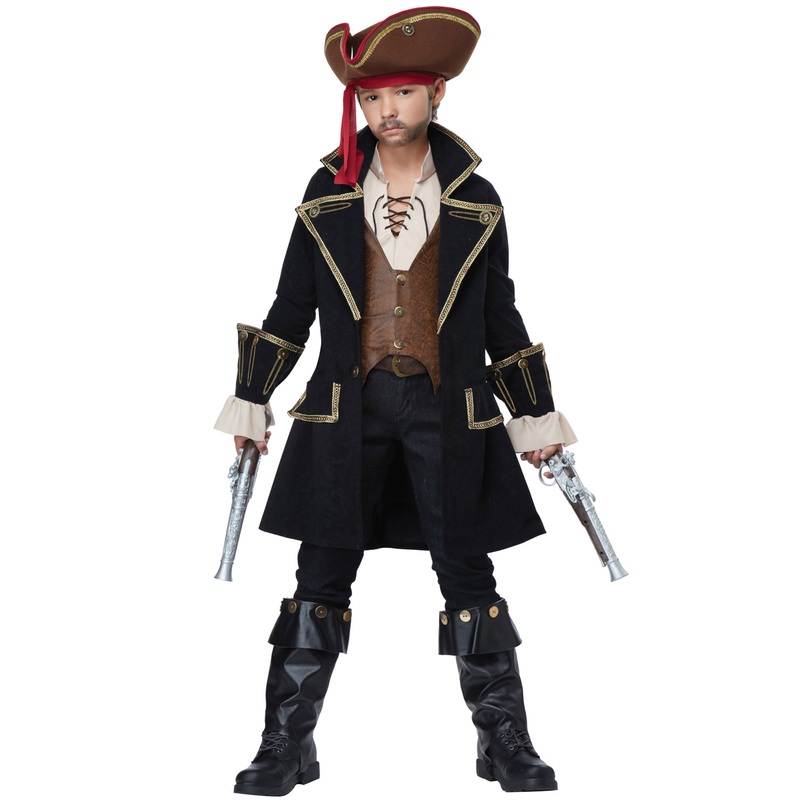 Deluxe Captain Swashbuckler Child Costume Medium