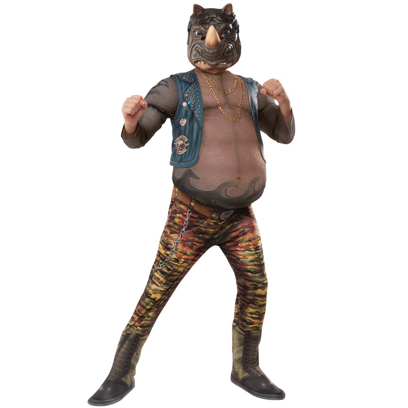 TMNT 2 Deluxe Rocksteady Child Costume Small