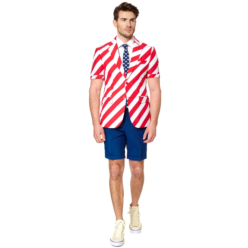 United Stripes Summer Suit Adult Costume 40