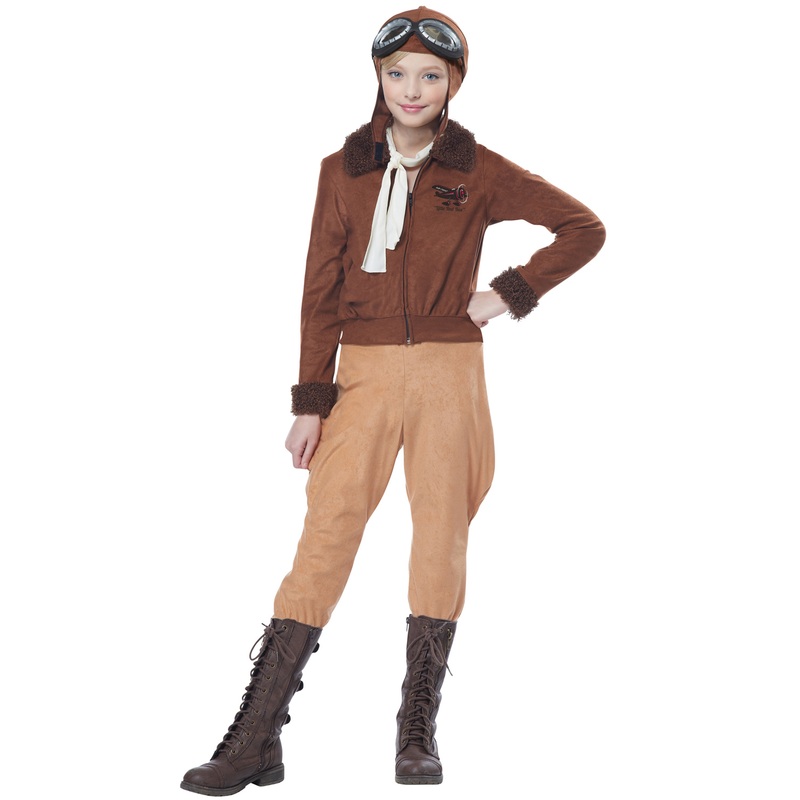 Amelia Earhart Child Costume Medium