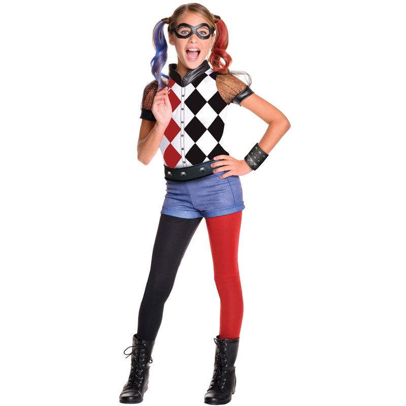 DC Super Hero Girls Deluxe Harley Quinn Child Costume Small