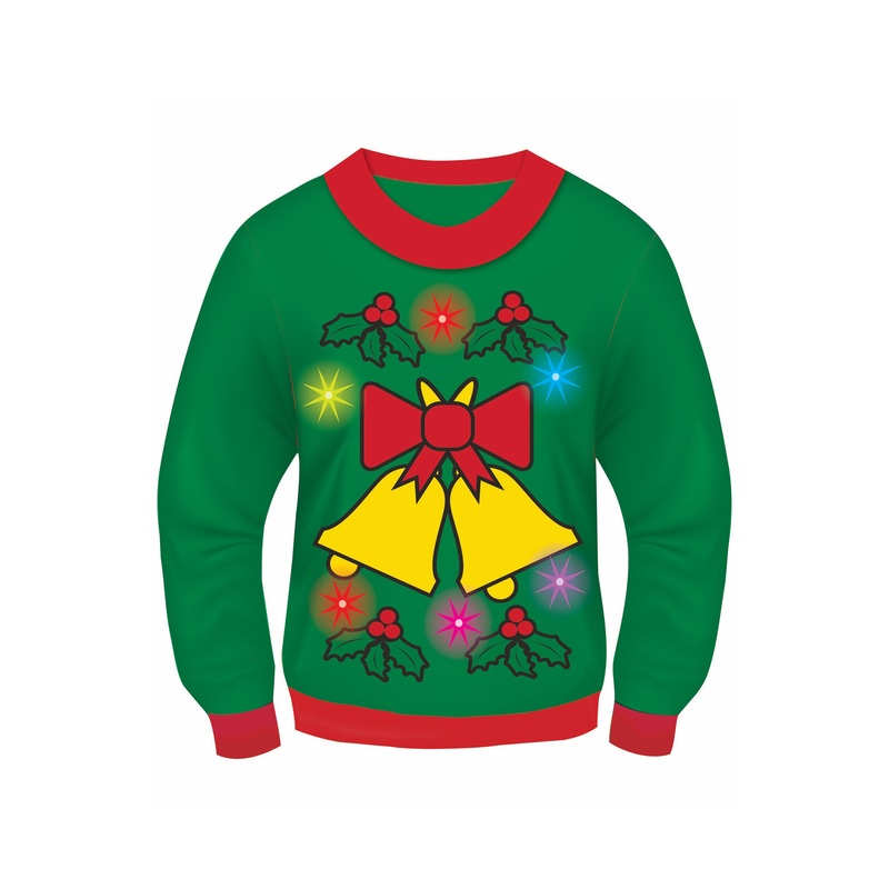 Holly Light Up Sweater Adult Costume (X-Large) X-Large
