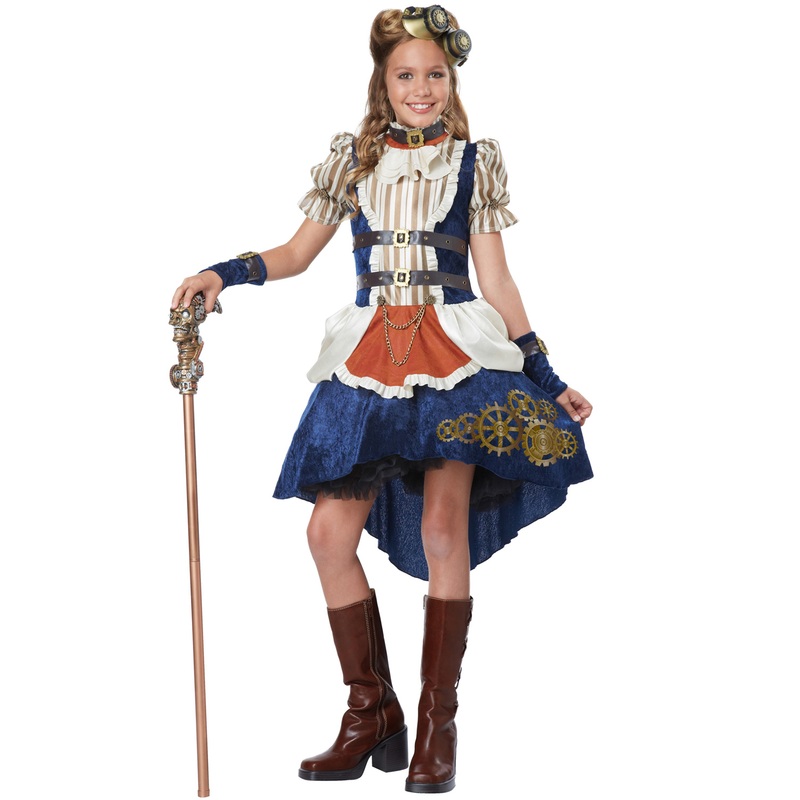 Steampunk Fashion Girl Tween Costume Small