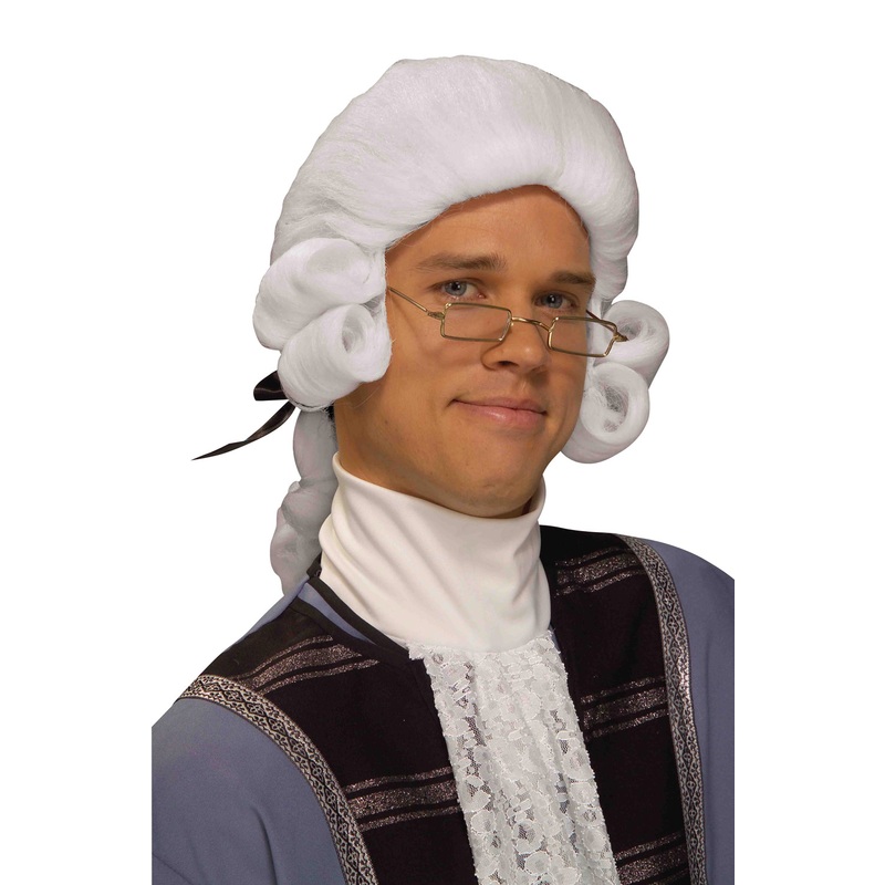 Colonial Man Wig (White) Standard