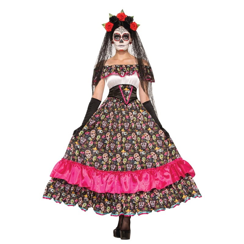Day of the Dead Spanish Lady Adult Costume Standard