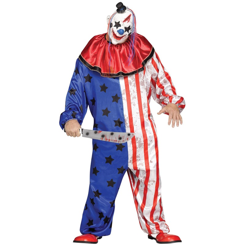 Evil Circus Clown Plus Size Costume Plus Size