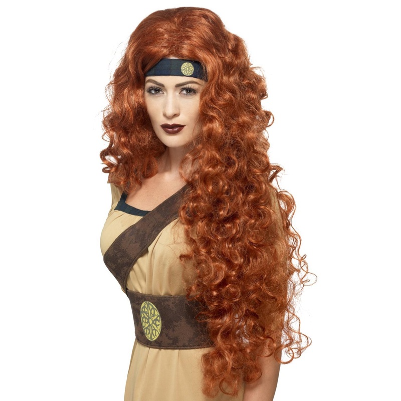 Medieval Warrior Queen Wig (Auburn) Standard
