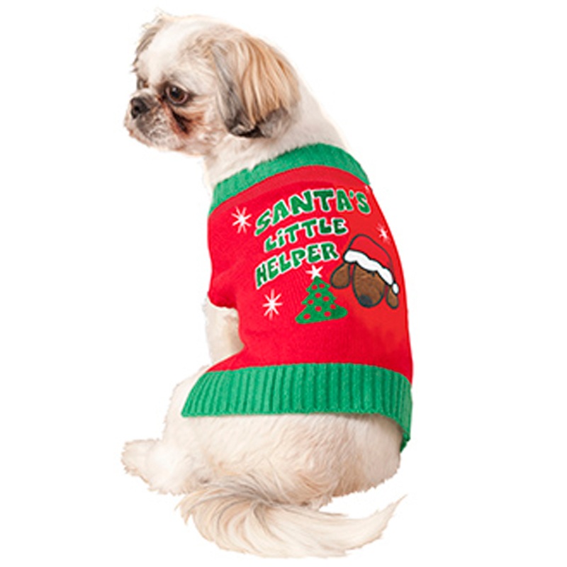 Santa's Lil Helper Pet Costume (S) Small