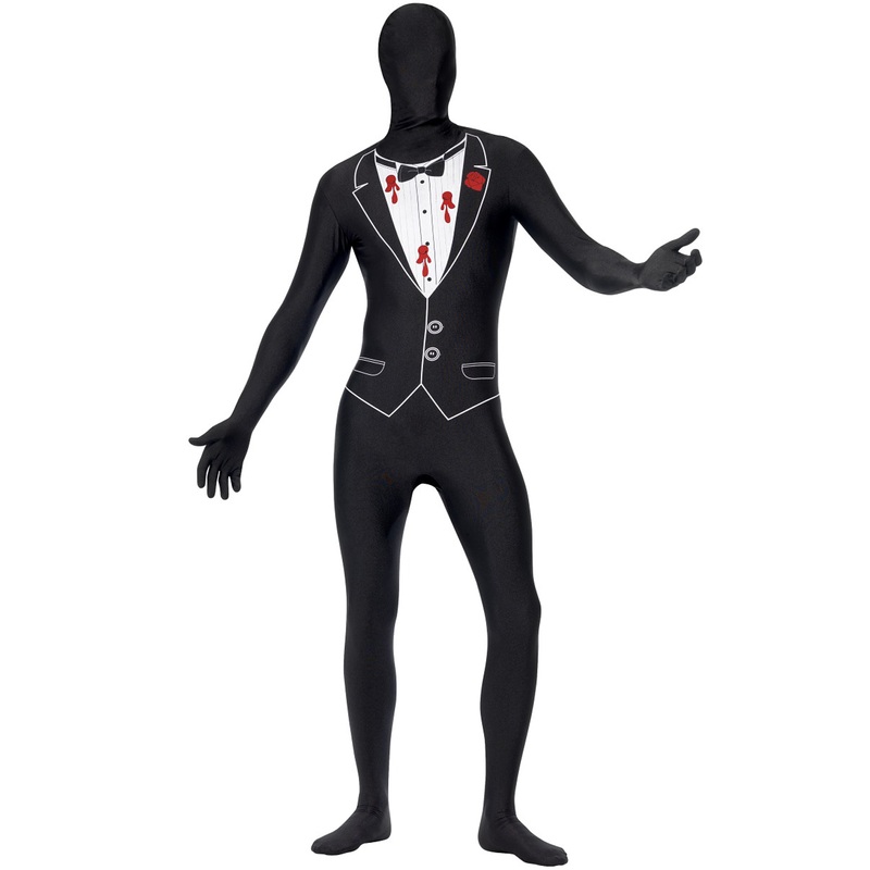 Shot Gangster Second Skin Adult Costume Medium