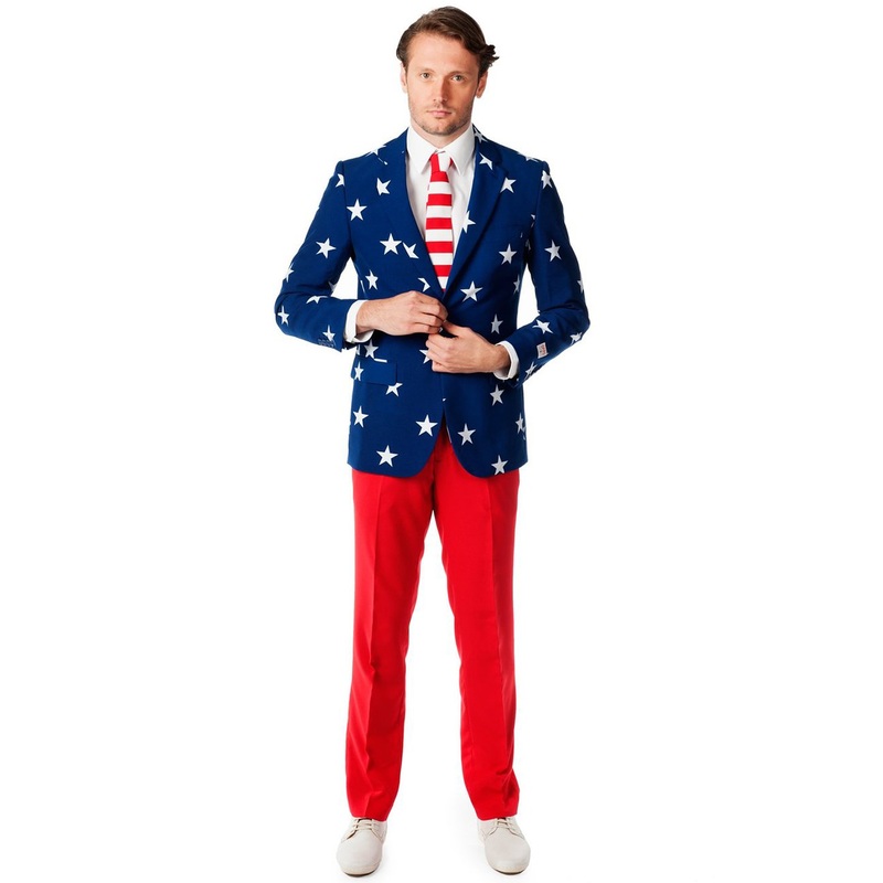 Stars and Stripes Suit Adult Costume 40