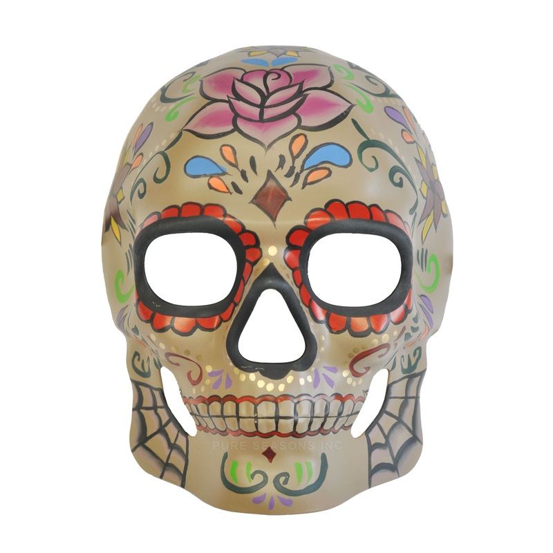 Antique Cobweb Day of the Dead Mask Standard