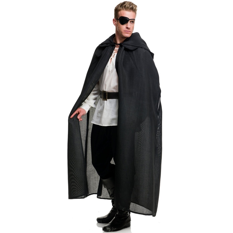 Burlap Cloak Accessory Black