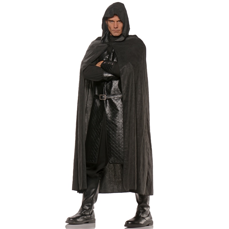 Deluxe Hooded Cape (Black) Standard