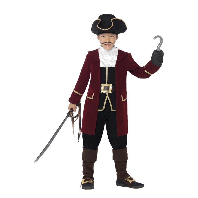 Deluxe Pirate Captain Child Costume Small
