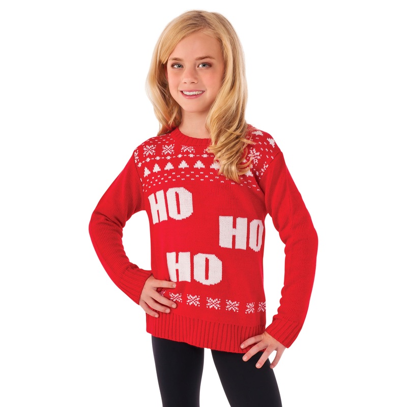 Ho Ho Ho Sweater Child Costume Small