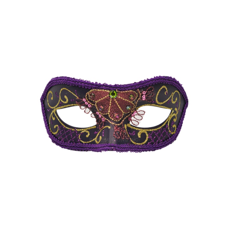 Pavone Masquerade Mask (Purple) Standard