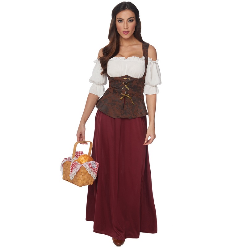 Peasant Lady Adult Costume Small