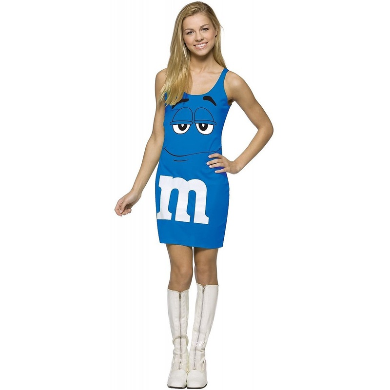 M&M'S Blue Tank Dress Teen Costume One Size