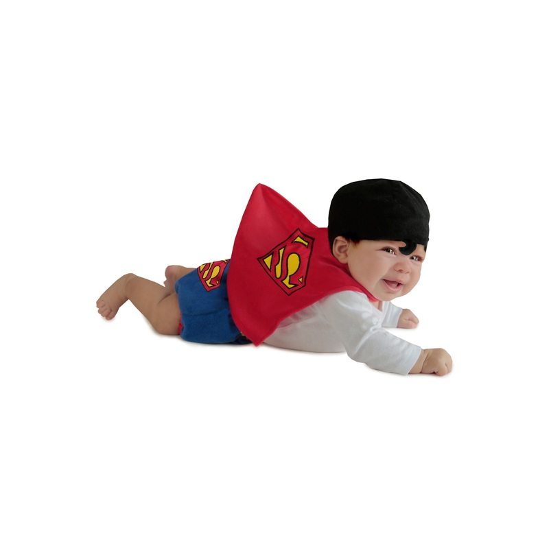 Superman Diaper Cover Set Infant Costume 0-3 Mos.