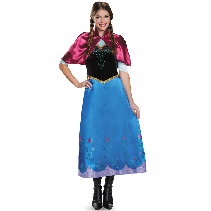 Anna Traveling Deluxe Adult Costume Small (4-6)